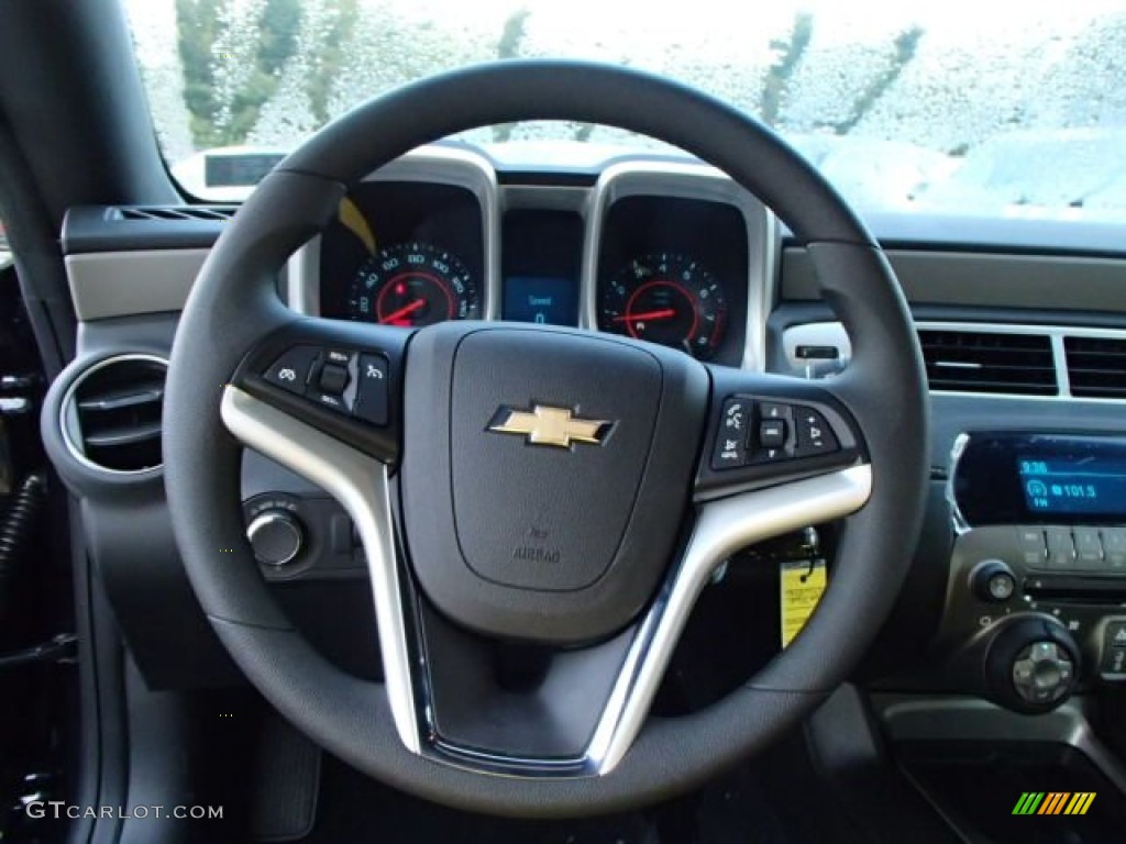 2014 Chevrolet Camaro LS Coupe Black Steering Wheel Photo #86428538