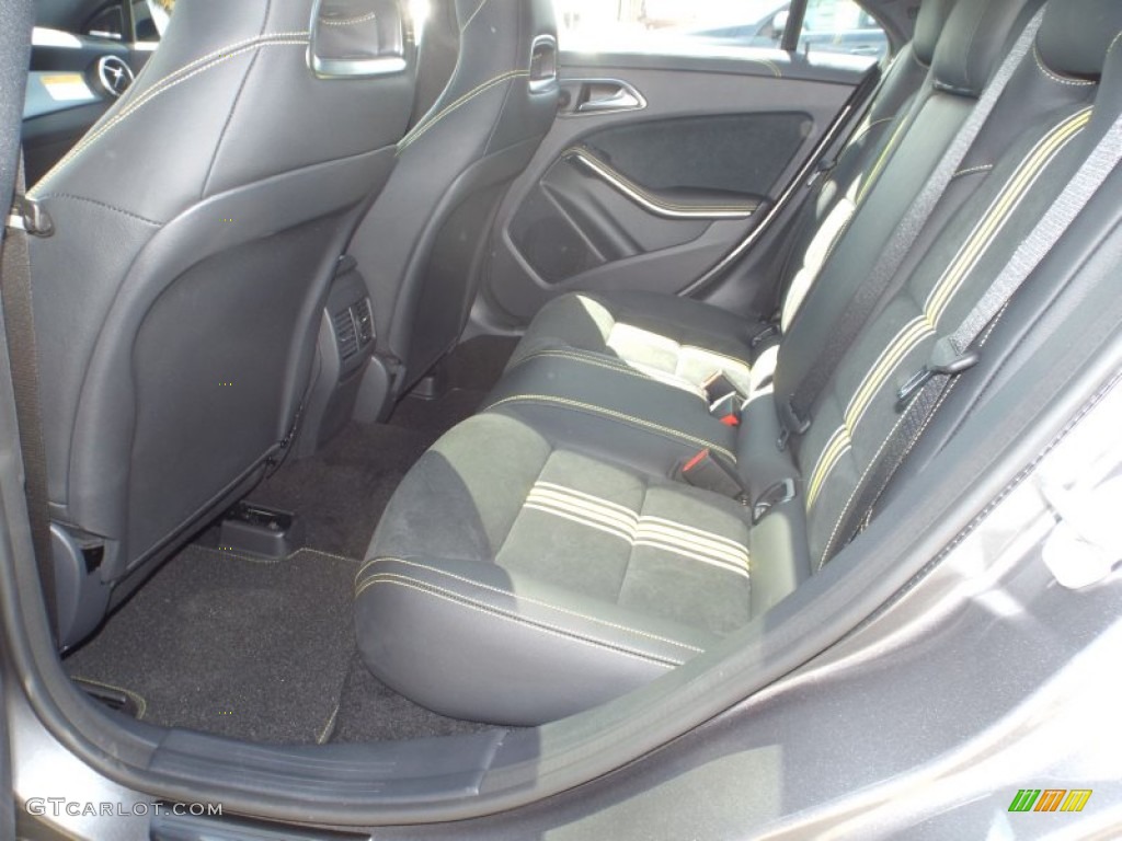 Neon Art Black/DINAMICA w/Yellow Stitching Interior 2014 Mercedes-Benz CLA Edition 1 Photo #86428670