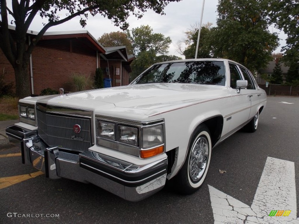 1983 DeVille Sedan - Cotillion White / Dark Maroon photo #1