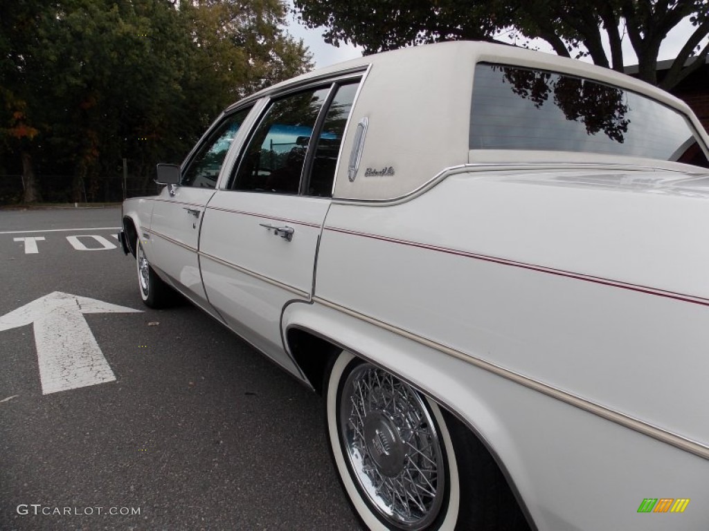 1983 DeVille Sedan - Cotillion White / Dark Maroon photo #4