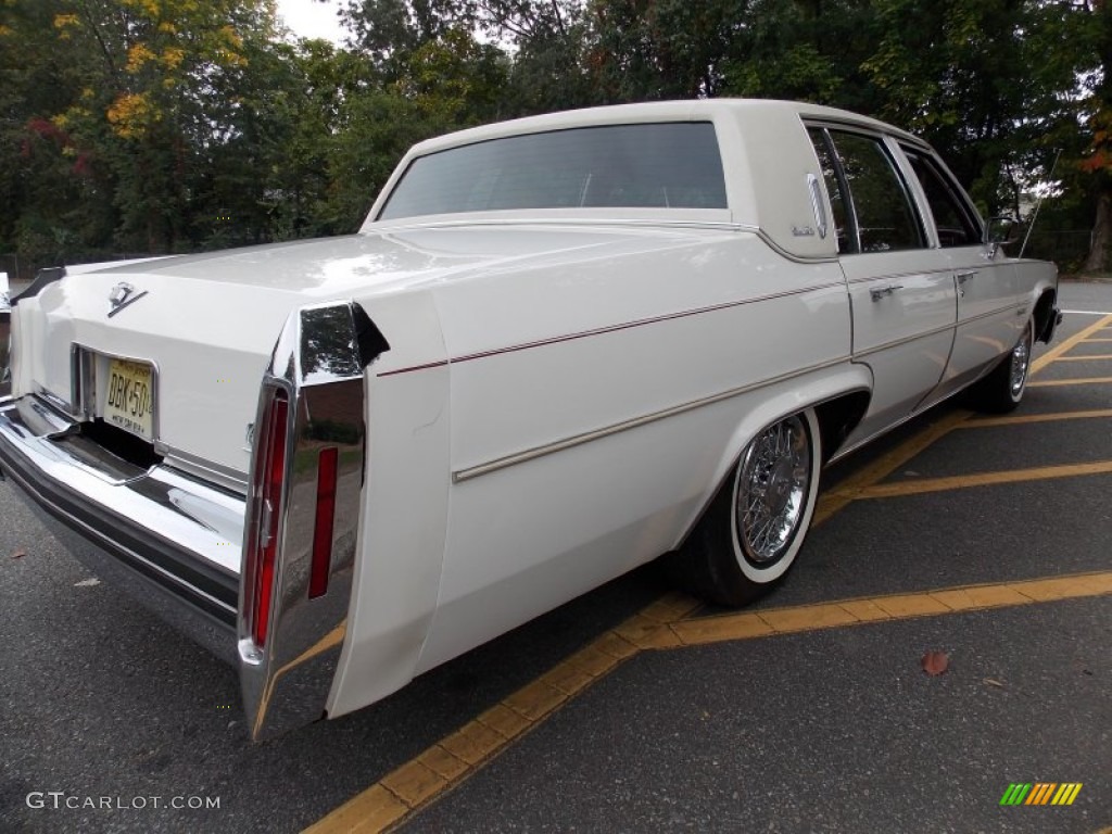 1983 DeVille Sedan - Cotillion White / Dark Maroon photo #8
