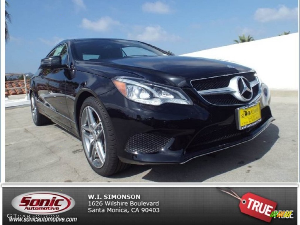 2014 E 350 Coupe - Black / Black photo #1