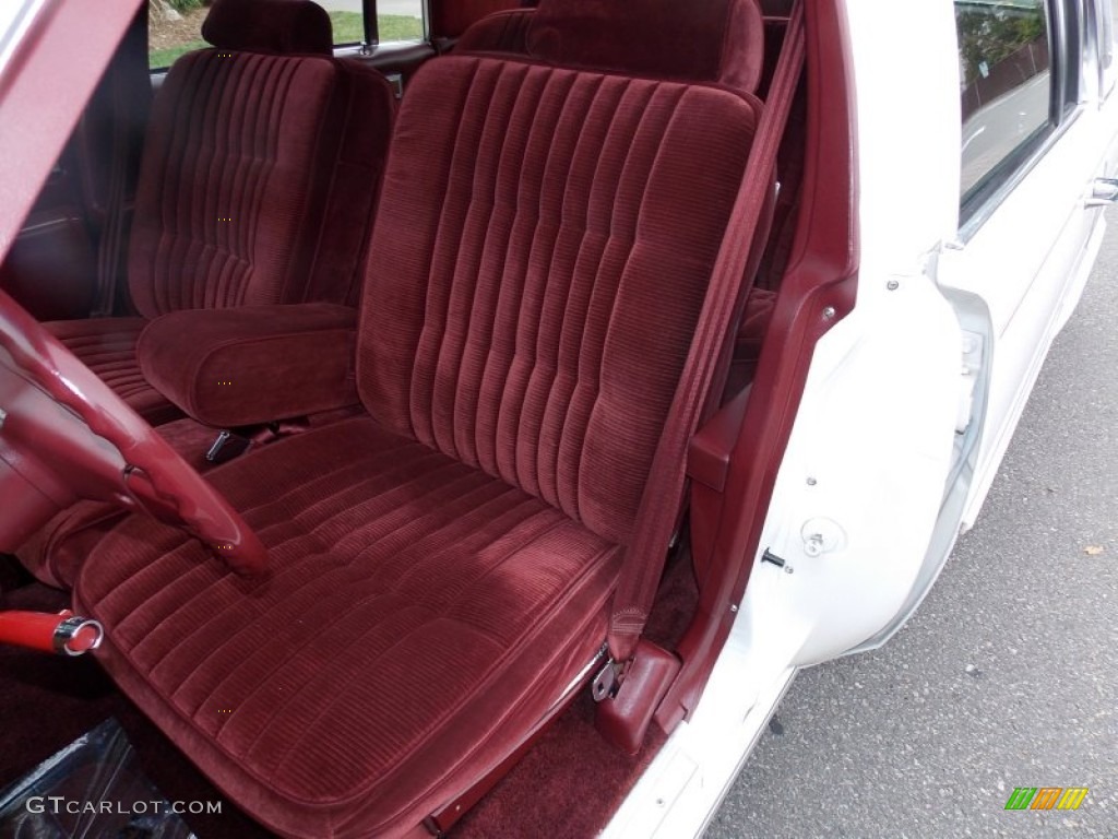 1983 DeVille Sedan - Cotillion White / Dark Maroon photo #15