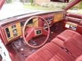 1983 Cadillac DeVille Dark Maroon Interior Prime Interior Photo