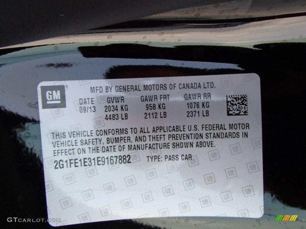 2014 Camaro LS Coupe - Black / Black photo #21