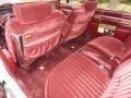 1983 Cadillac DeVille Dark Maroon Interior Rear Seat Photo