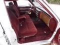 1983 Cadillac DeVille Dark Maroon Interior Front Seat Photo