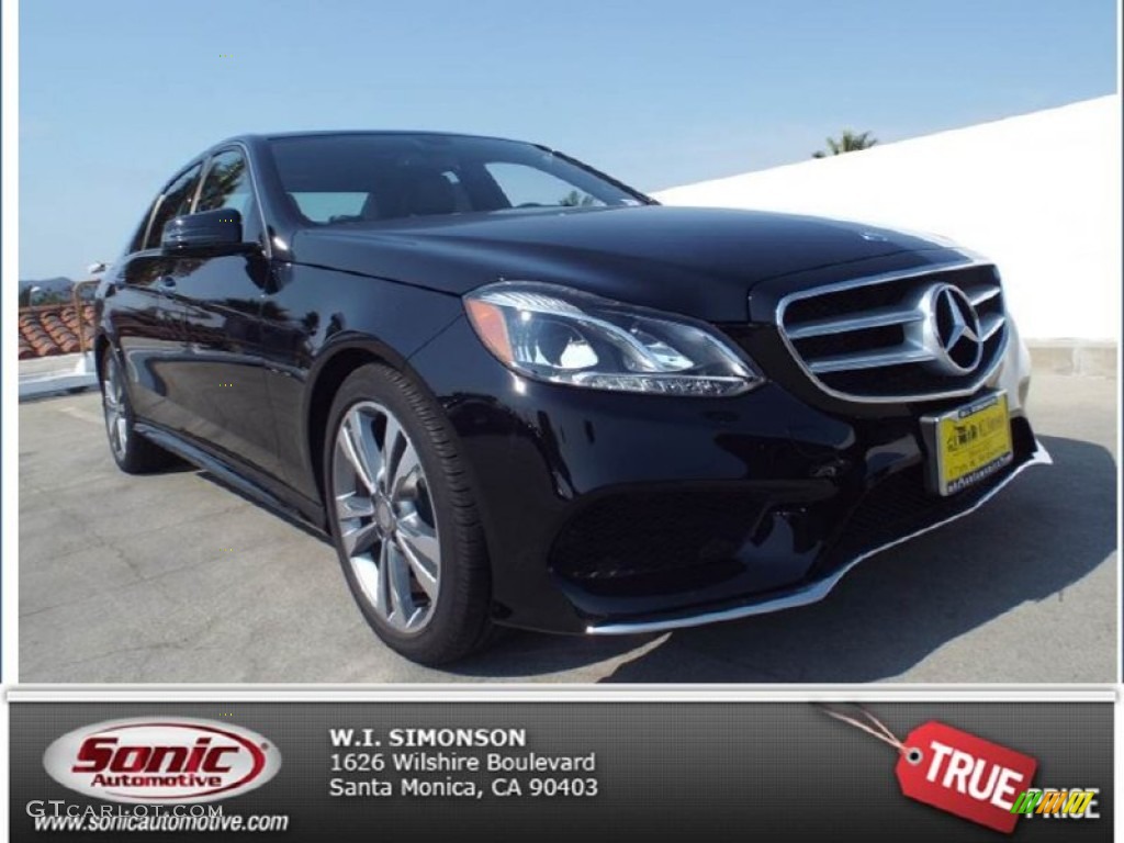 2014 E 350 Sport Sedan - Black / Black photo #1
