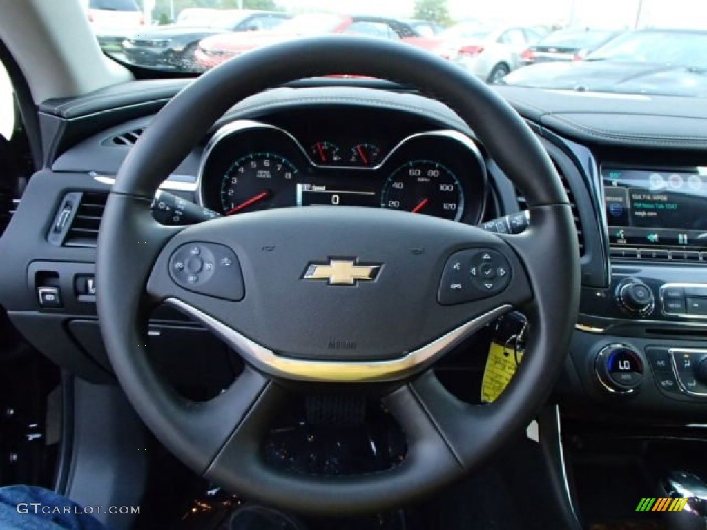 2014 Chevrolet Impala LT Jet Black Steering Wheel Photo #86432190