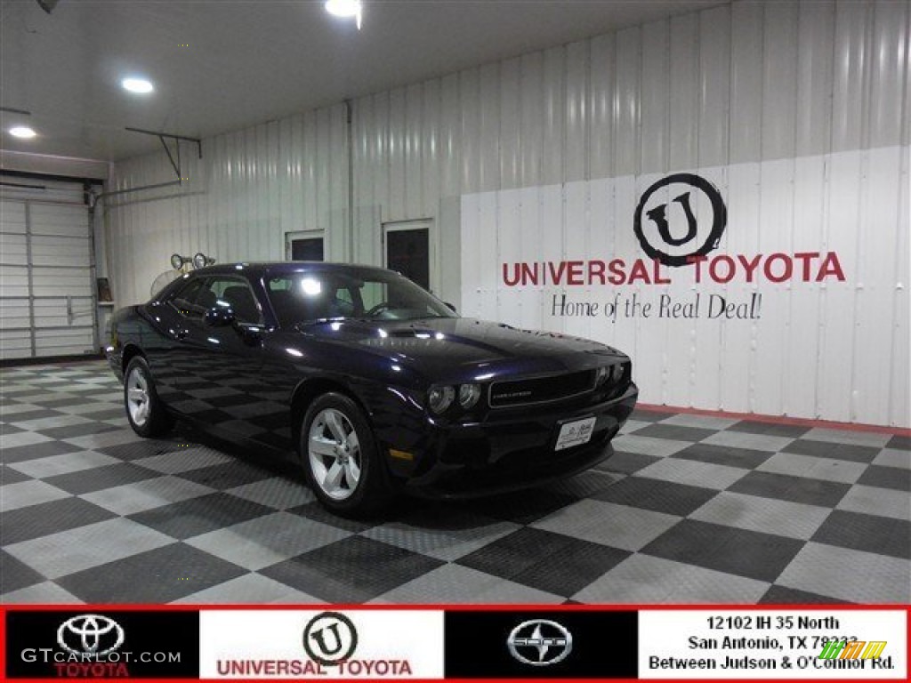 2012 Challenger SXT - Blackberry Pearl / Dark Slate Gray photo #1