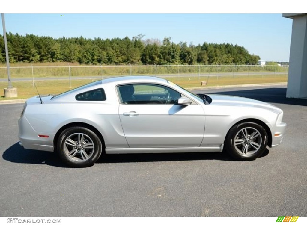 2013 Mustang V6 Premium Coupe - Ingot Silver Metallic / Charcoal Black photo #4