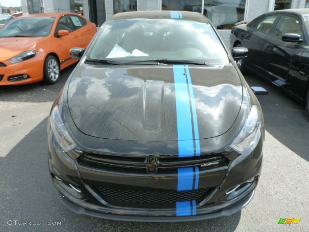 Pitch Black/Mopar Blue Stripes 2013 Dodge Dart Mopar '13 Exterior Photo #86432769