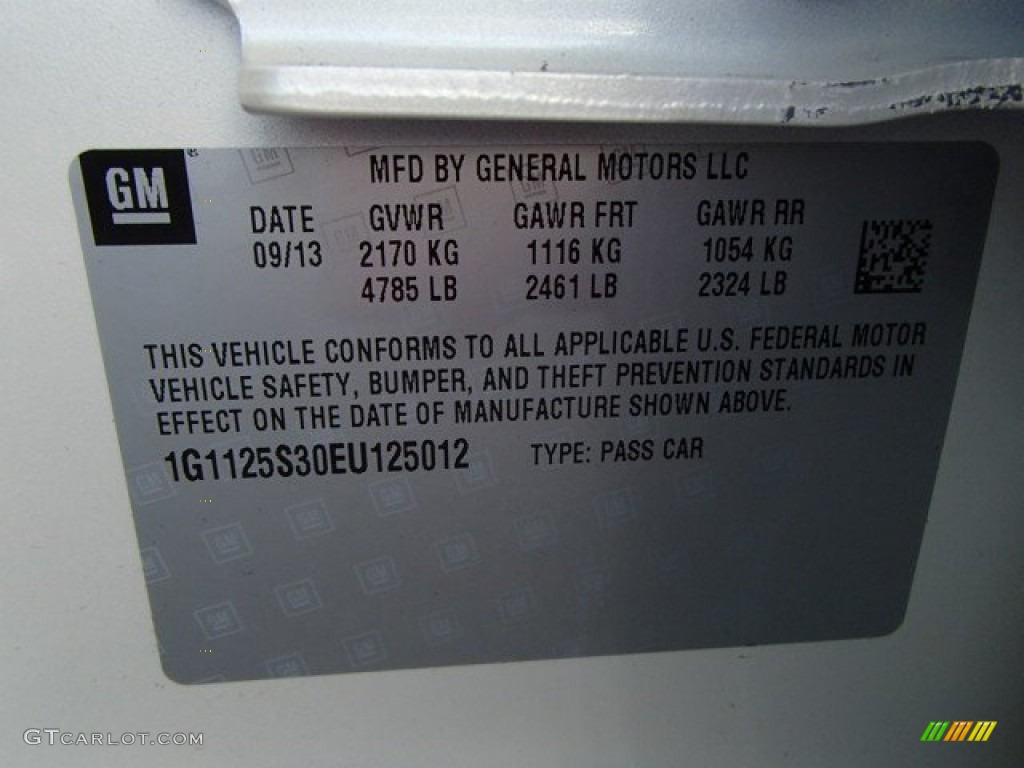 2014 Impala LT - White Diamond Tricoat / Jet Black photo #20