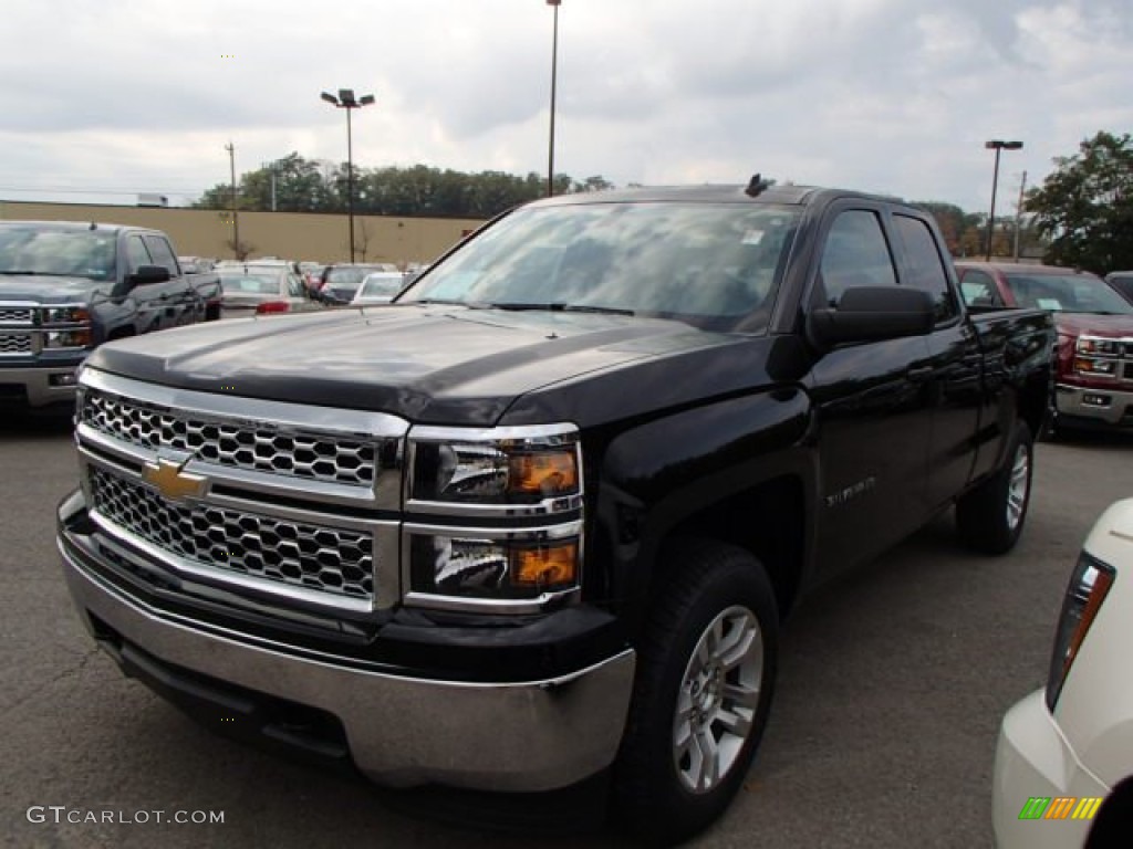 2014 Silverado 1500 LT Double Cab 4x4 - Black / Jet Black photo #1