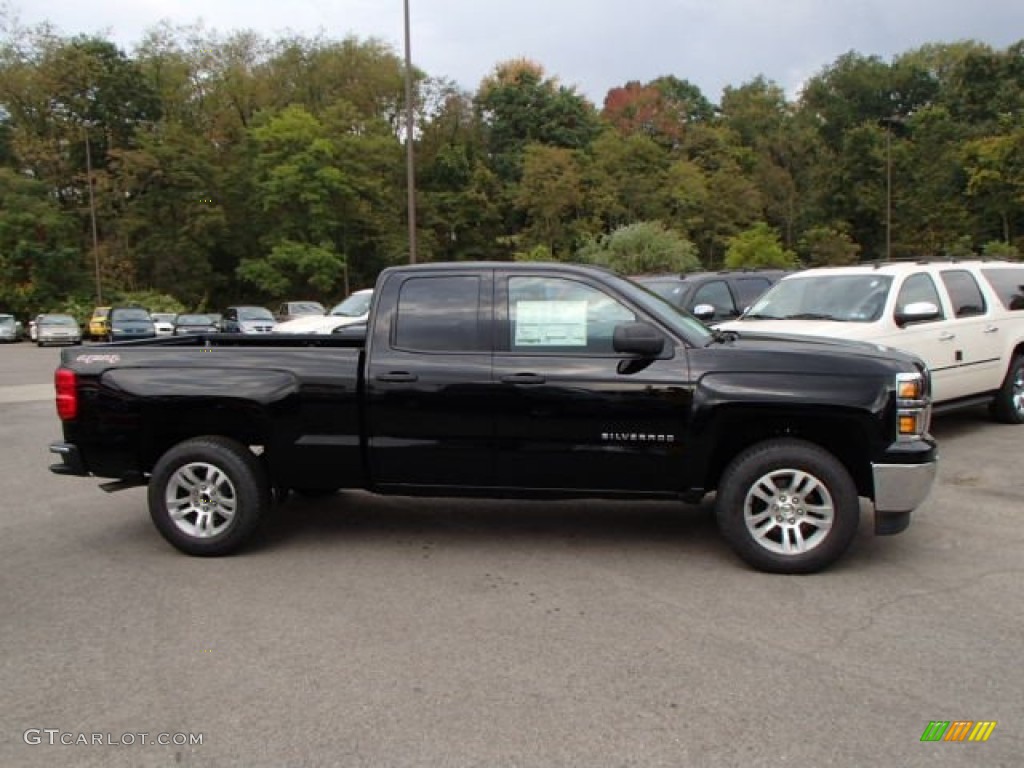 2014 Silverado 1500 LT Double Cab 4x4 - Black / Jet Black photo #4