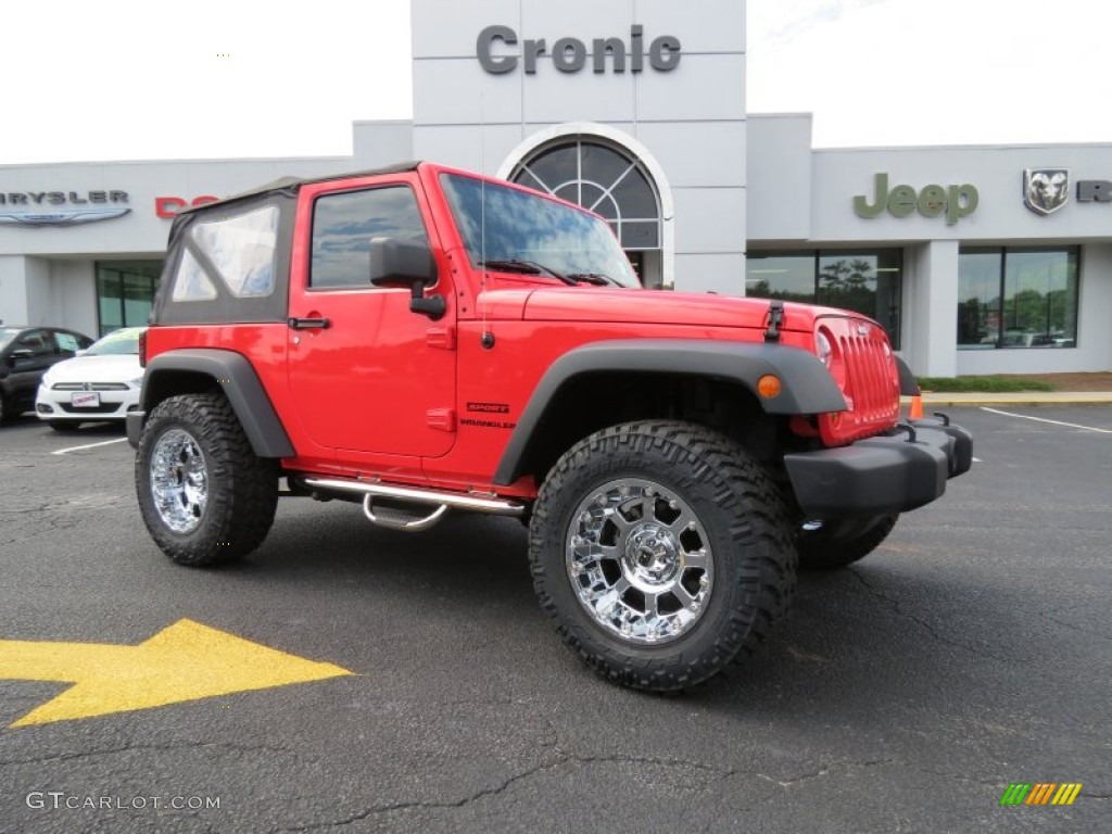 2013 Wrangler Sport 4x4 - Rock Lobster Red / Black photo #1