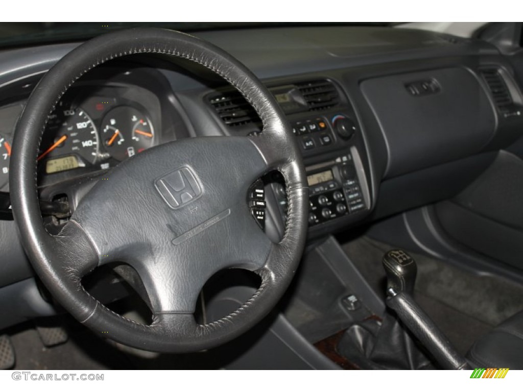 1998 Honda Accord EX Coupe Charcoal Dashboard Photo #86434999