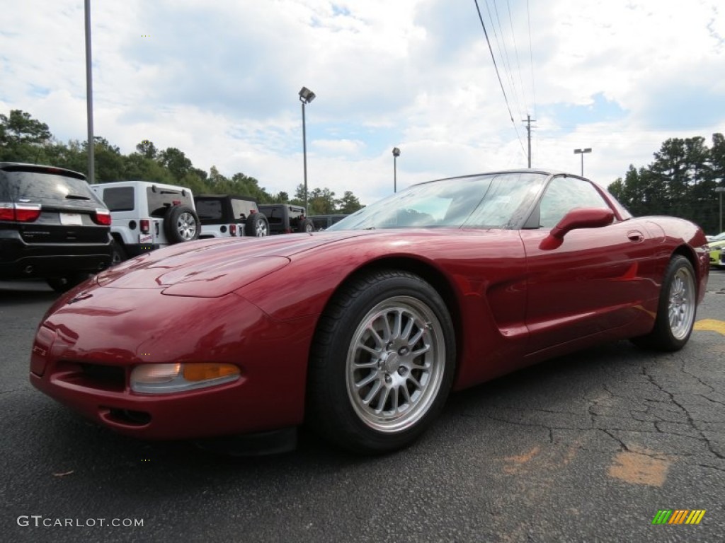 Light Carmine Red Metallic 1997 Chevrolet Corvette Coupe Exterior Photo #86435316