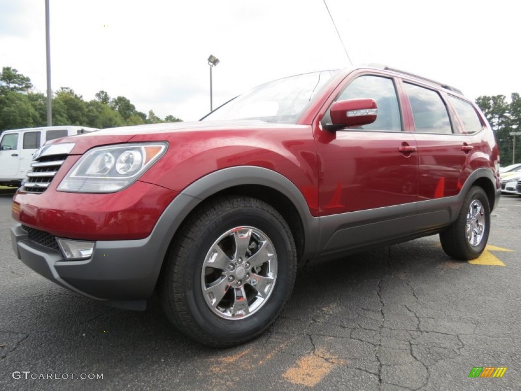 2009 Borrego EX V6 - Spicy Red / Beige photo #3