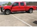 2003 Red Clearcoat Ford F250 Super Duty Lariat Crew Cab 4x4  photo #4