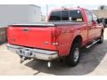 2003 Red Clearcoat Ford F250 Super Duty Lariat Crew Cab 4x4  photo #8