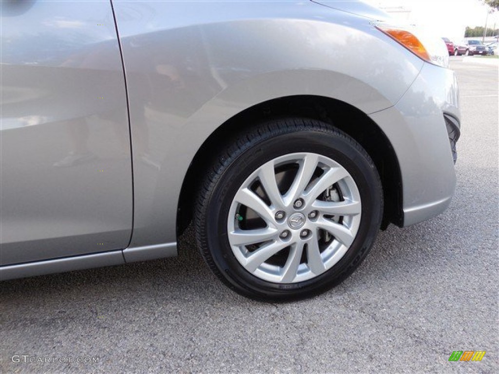 2012 MAZDA5 Sport - Liquid Silver Metallic / Black photo #7