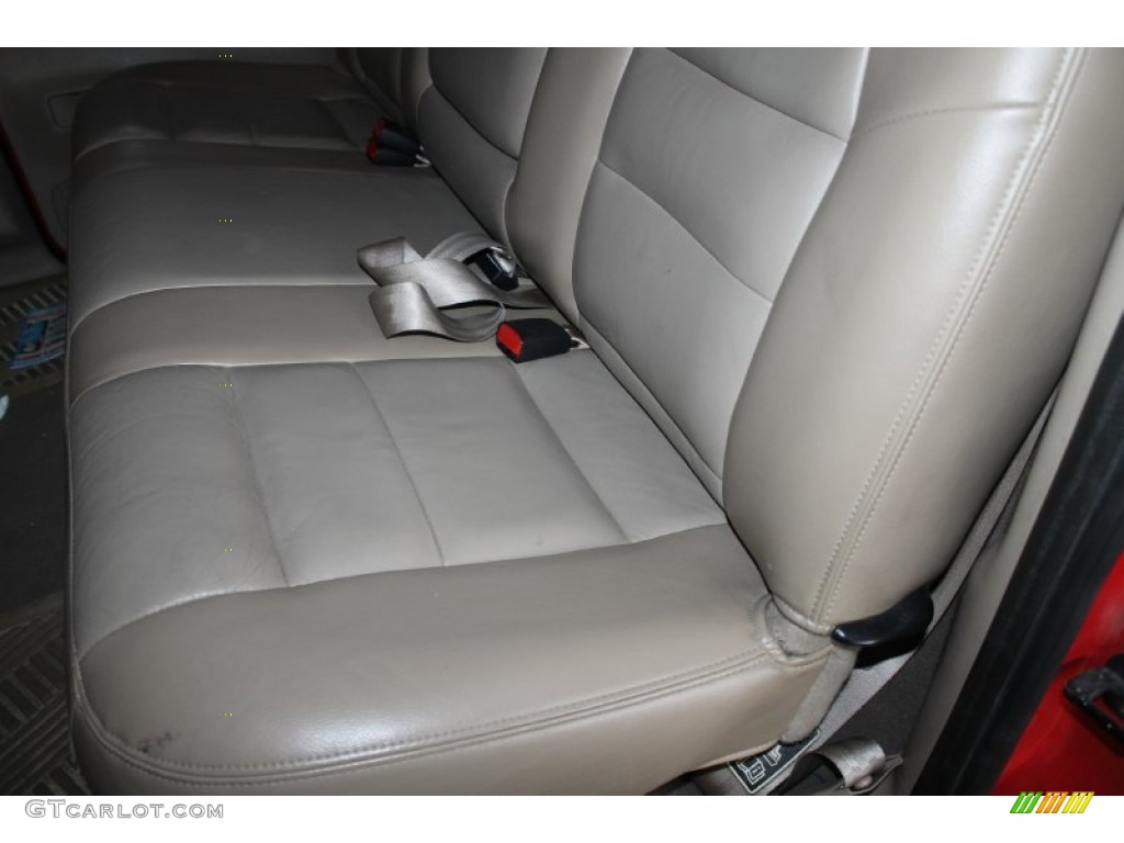 2003 F250 Super Duty Lariat Crew Cab 4x4 - Red Clearcoat / Medium Parchment Beige photo #21