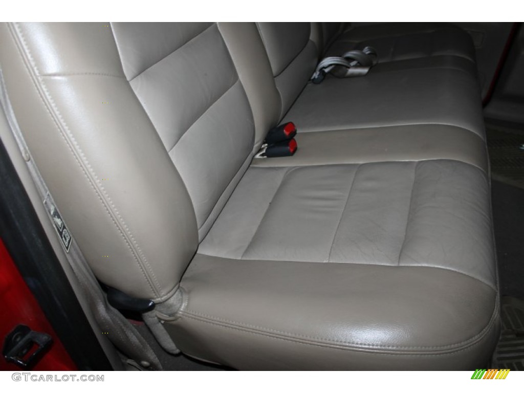 2003 F250 Super Duty Lariat Crew Cab 4x4 - Red Clearcoat / Medium Parchment Beige photo #24