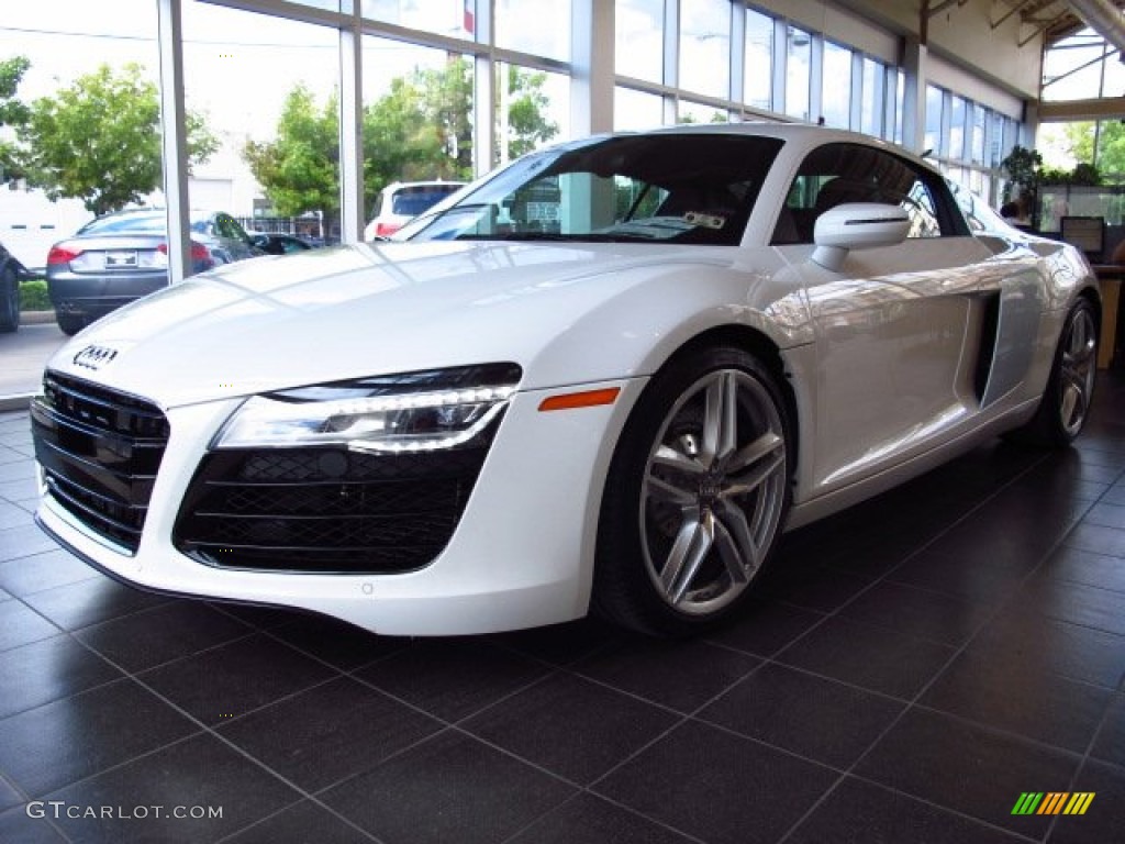 Ibis White 2014 Audi R8 Coupe V8 Exterior Photo #86438865