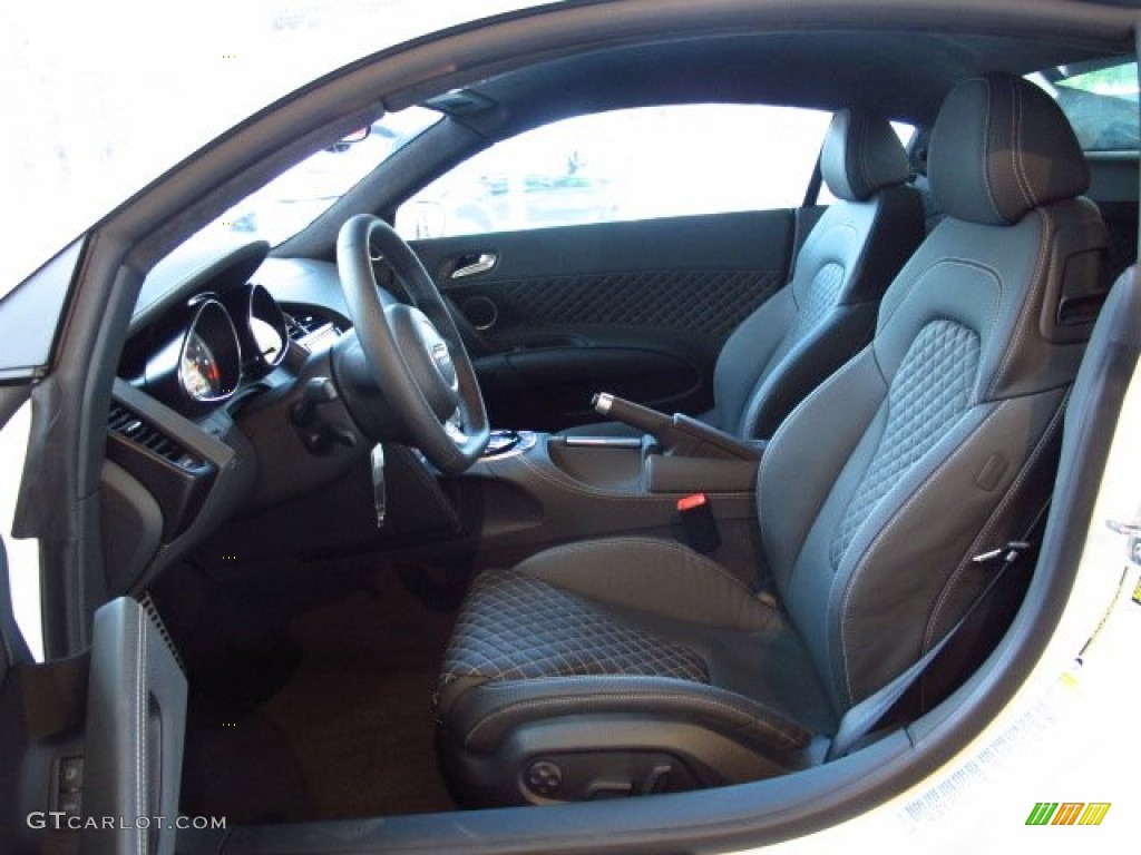 Black Interior 2014 Audi R8 Coupe V8 Photo #86438955