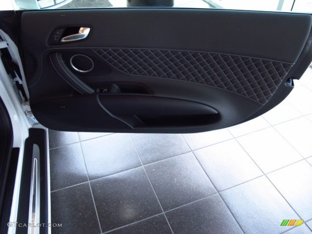2014 Audi R8 Coupe V8 Black Door Panel Photo #86438972