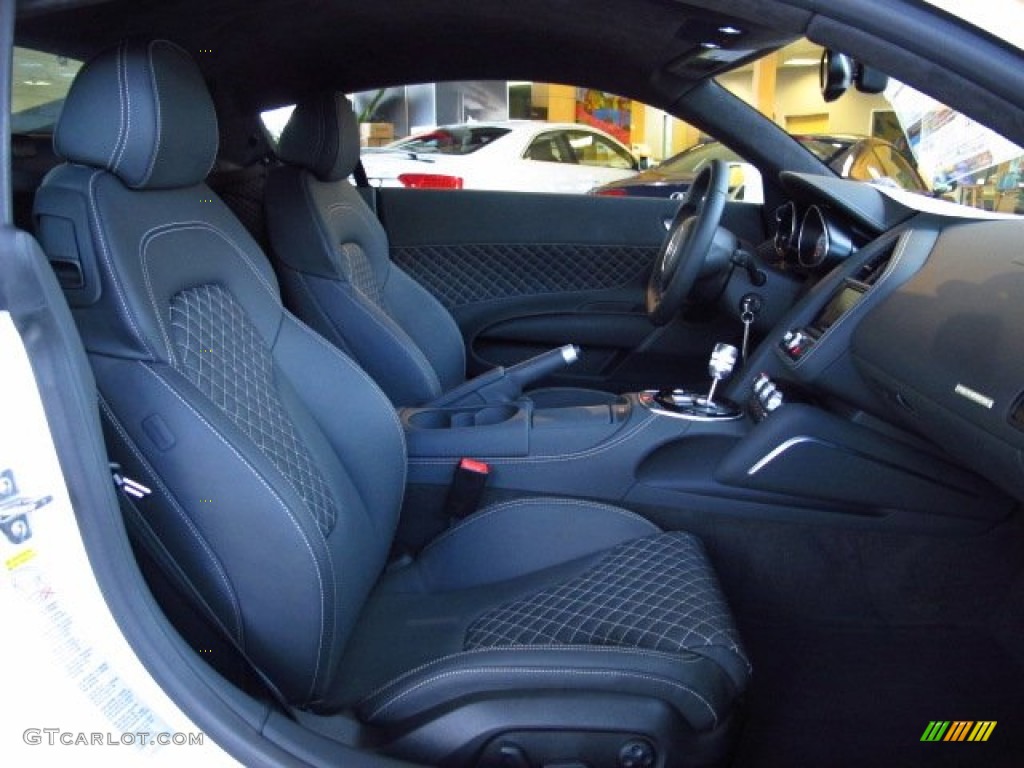 Black Interior 2014 Audi R8 Coupe V8 Photo #86438991