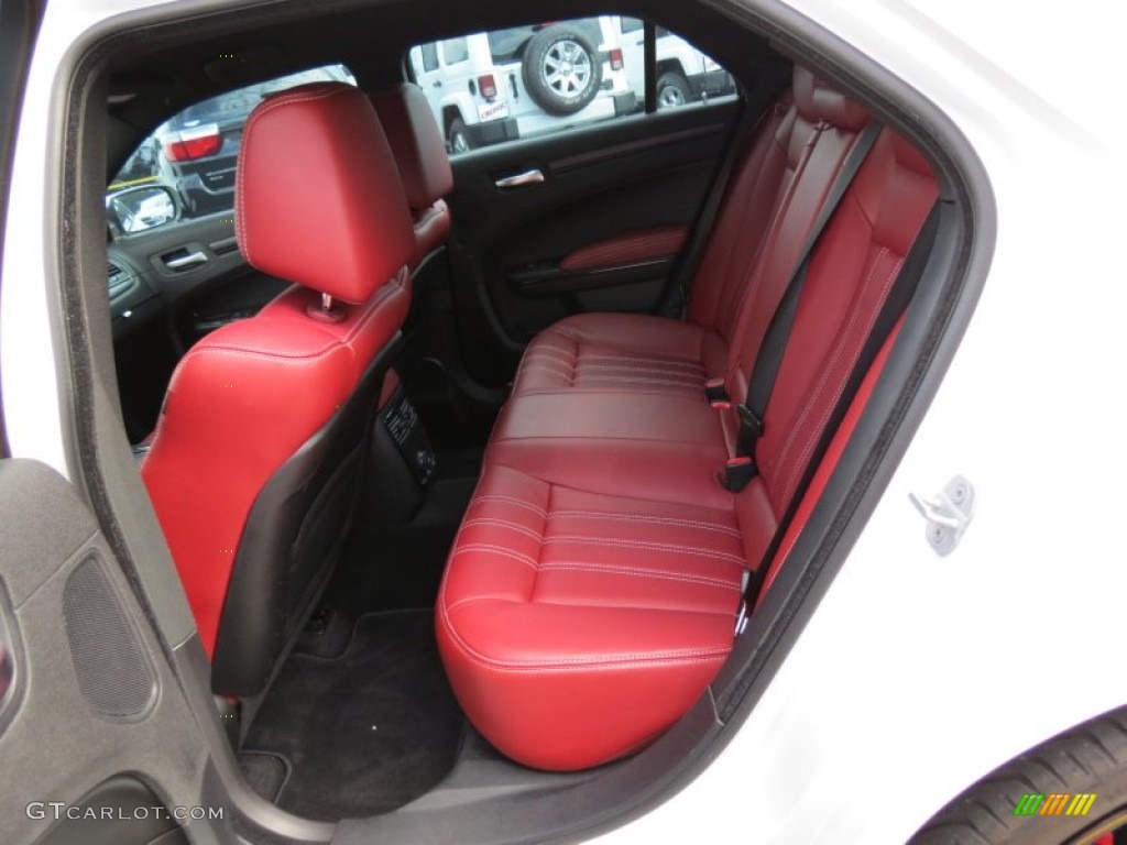 2013 300 S V6 - Bright White / Black/Red photo #14