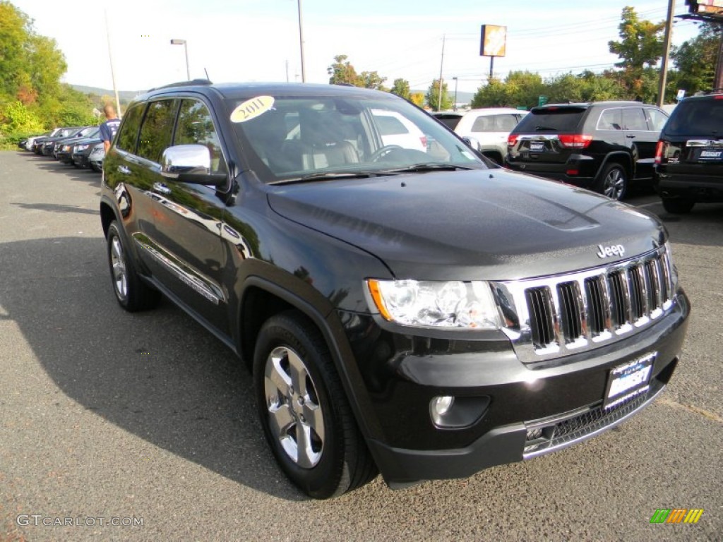 2011 Grand Cherokee Limited 4x4 - Brilliant Black Crystal Pearl / Black photo #1