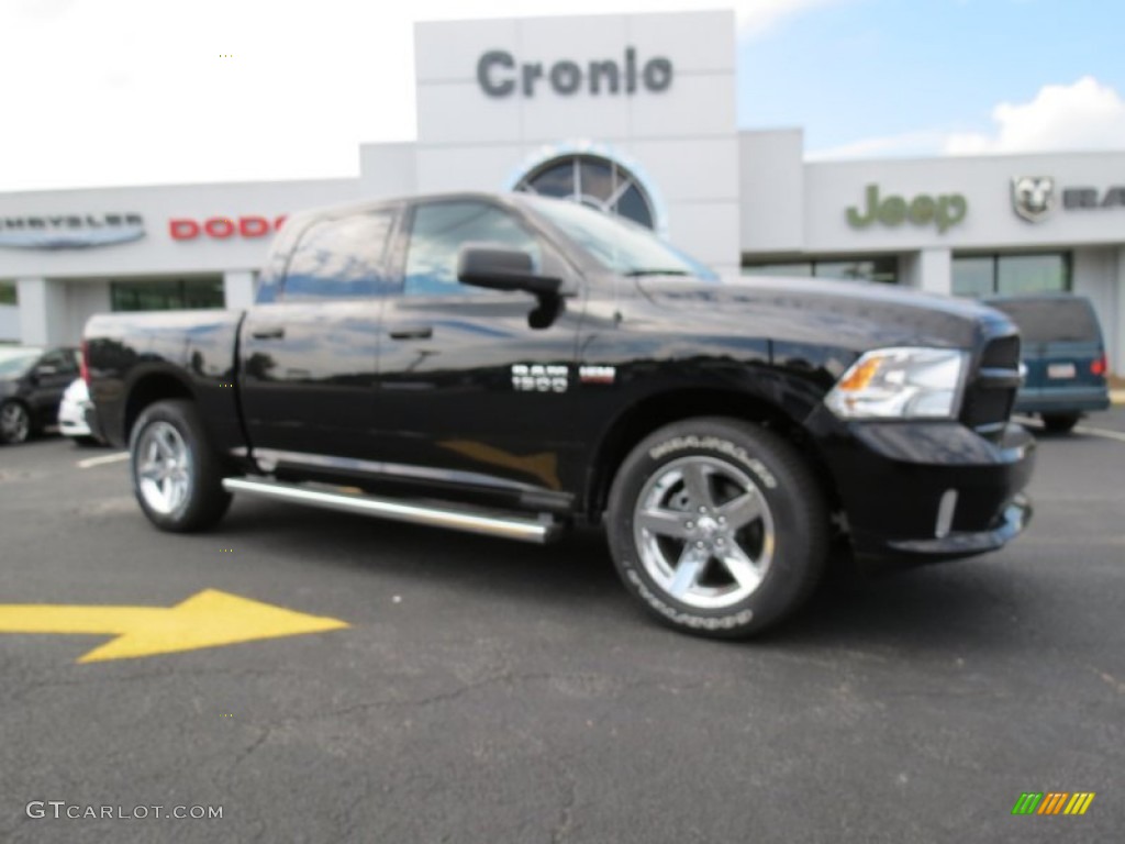 2014 1500 Express Crew Cab - Black / Black/Diesel Gray photo #1
