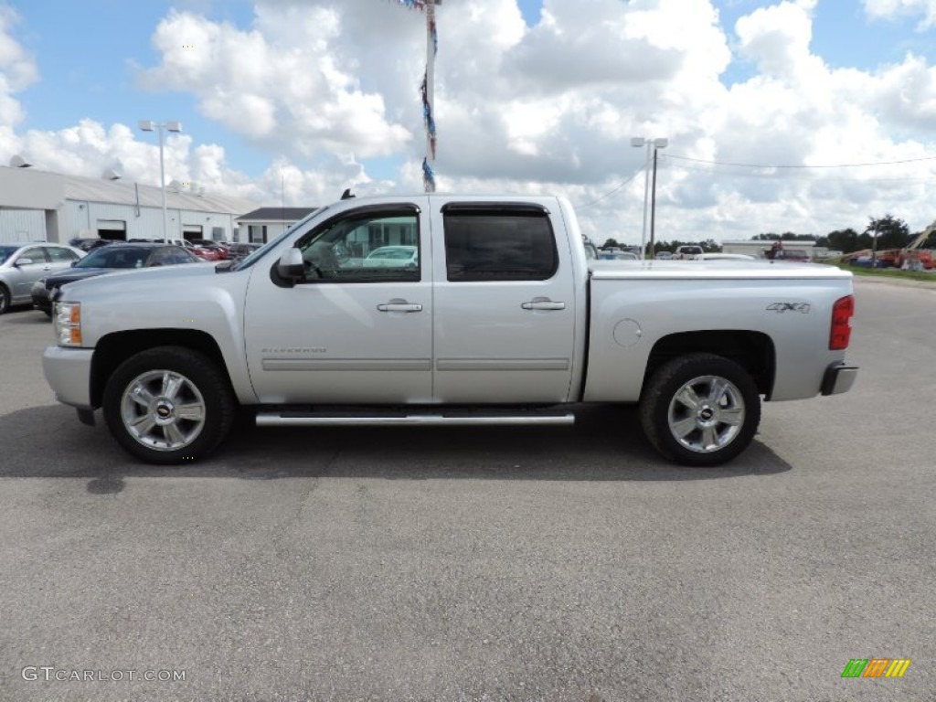 2013 Silverado 1500 LTZ Crew Cab 4x4 - Silver Ice Metallic / Light Titanium/Dark Titanium photo #5