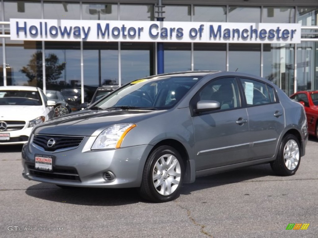 2012 Sentra 2.0 S - Magnetic Gray Metallic / Charcoal photo #1