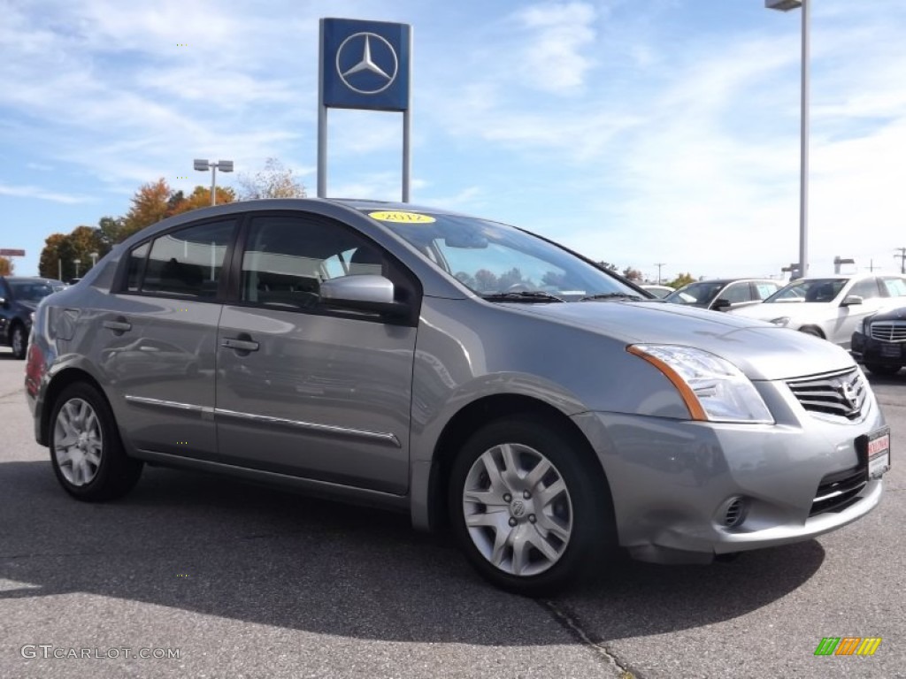 2012 Sentra 2.0 S - Magnetic Gray Metallic / Charcoal photo #3