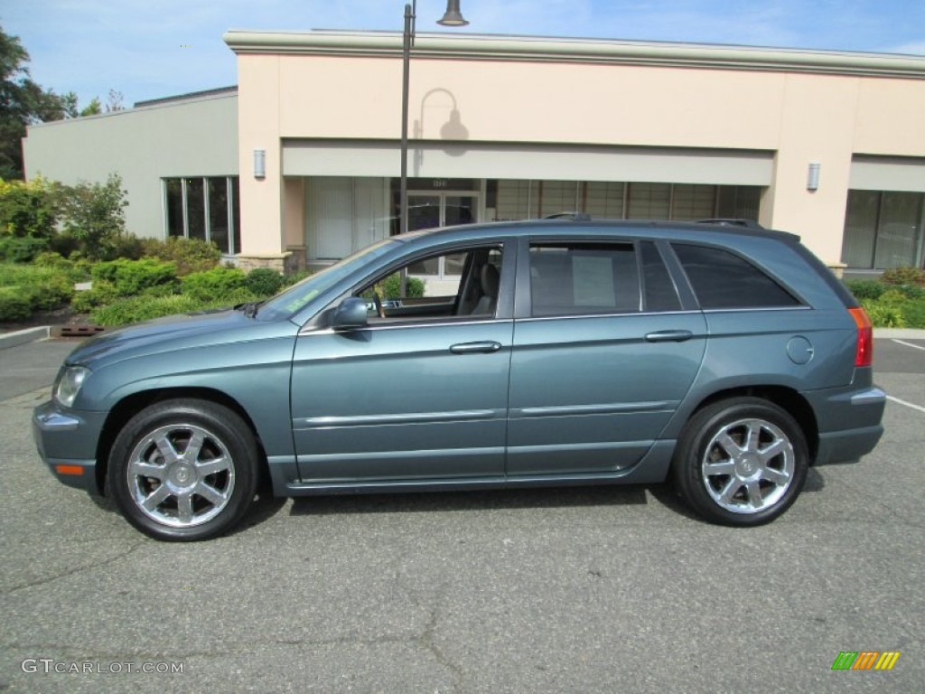 2005 Pacifica Limited AWD - Magnesium Green Pearl / Light Taupe photo #3