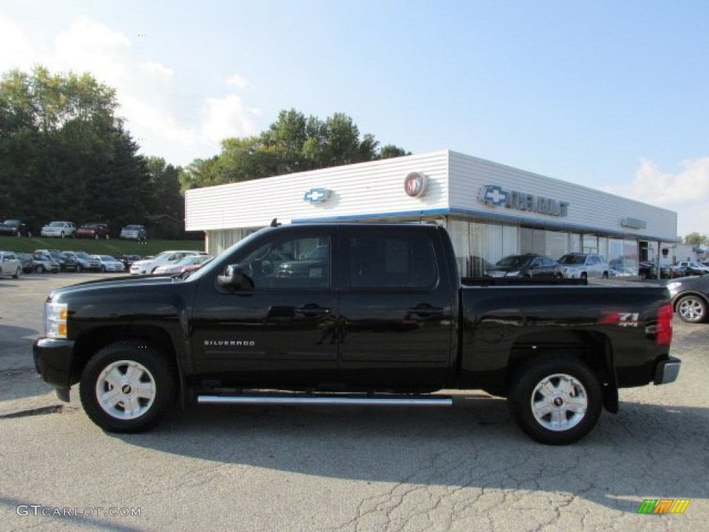 2011 Silverado 1500 LT Crew Cab 4x4 - Black / Ebony photo #2