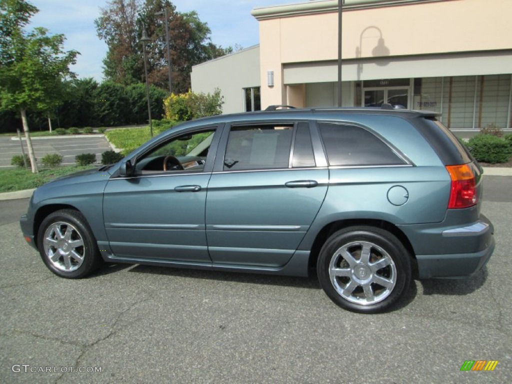 2005 Pacifica Limited AWD - Magnesium Green Pearl / Light Taupe photo #4