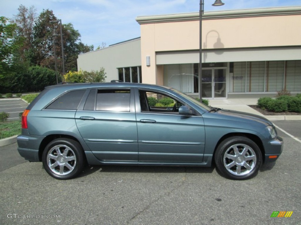2005 Pacifica Limited AWD - Magnesium Green Pearl / Light Taupe photo #9