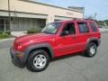 2004 Flame Red Jeep Liberty Sport 4x4  photo #3