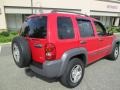 2004 Flame Red Jeep Liberty Sport 4x4  photo #7