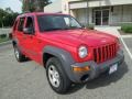 2004 Flame Red Jeep Liberty Sport 4x4  photo #11