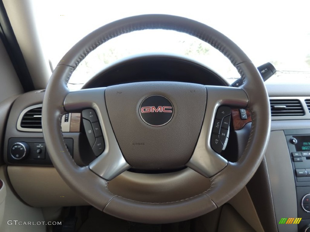 2012 Sierra 1500 SLT Crew Cab 4x4 - Summit White / Very Dark Cashmere/Light Cashmere photo #16