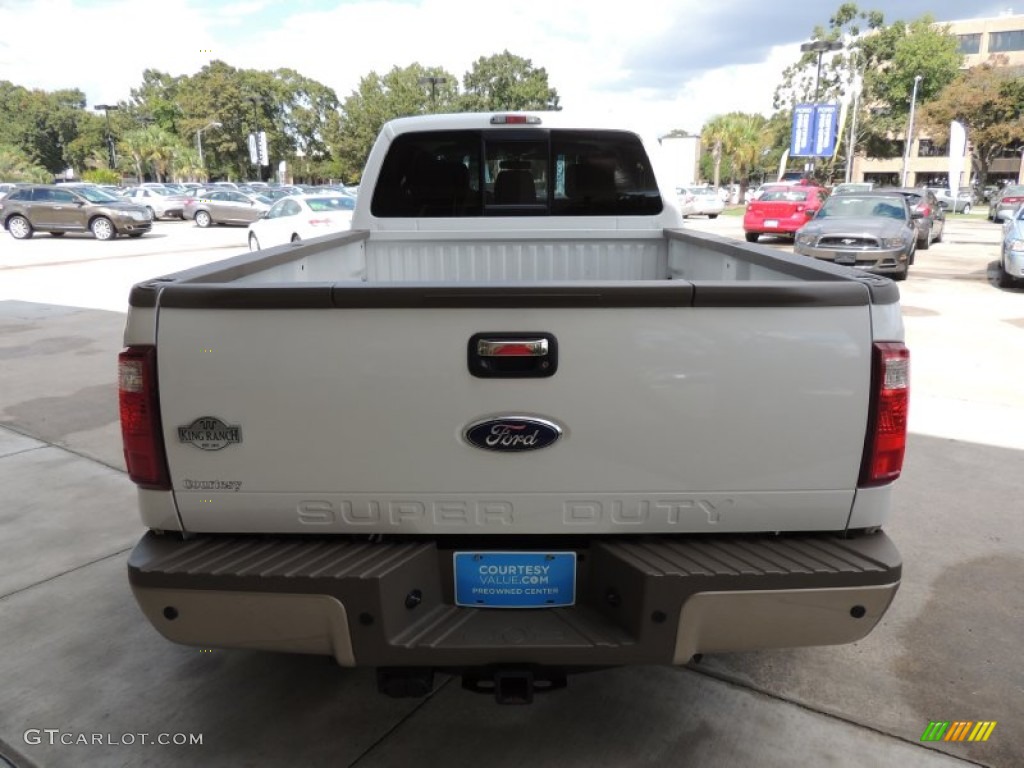 2012 F350 Super Duty King Ranch Crew Cab 4x4 Dually - Oxford White / Adobe photo #3