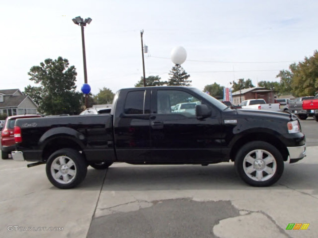 2004 F150 XLT SuperCab 4x4 - Black / Tan photo #5