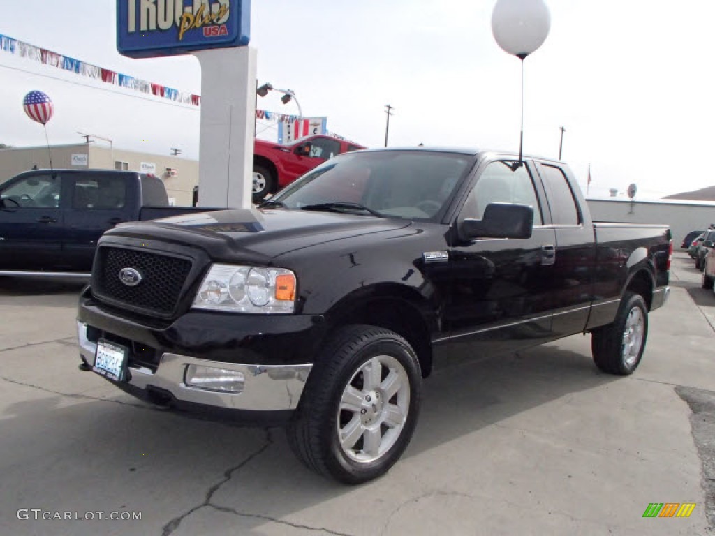 2004 F150 XLT SuperCab 4x4 - Black / Tan photo #7