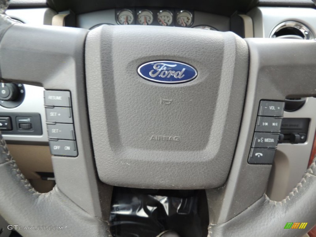 2010 F150 Lariat SuperCrew - Oxford White / Tan photo #25